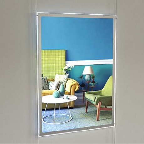 A0 Maxi Bevelled Edge LED Light Pocket Kit - One High on Rods